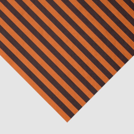 ORANJE EN ZWARTE STRIPTE HALLOONTDEKTEpapier Tissuepapier (Detail)