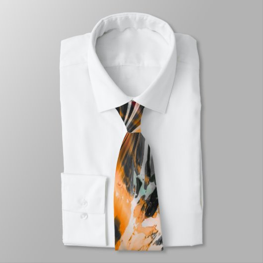 Oranje en zwarte Stropdas in het najaar (Gebonden)