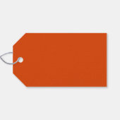 Oranje en zwarte stuifmeel cadeaulabel (Achterkant Horizontaal)