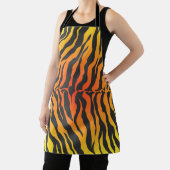 Oranje en zwarte tijgerstrepen schort (Insitu)