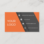 ORANJE EN ZWARTE Visitekaartje (Voorkant)