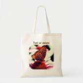 Oranje en zwarte vlinder Natuur gepersonaliseerd Tote Bag (Voorkant)