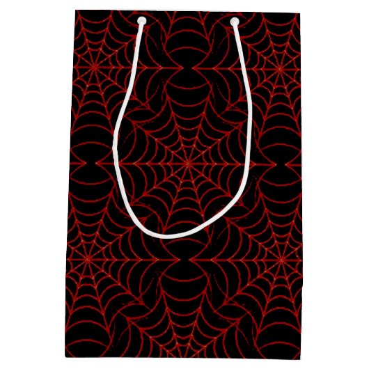 Oranje en zwarte webpagina met cadeaubon medium cadeauzakje (Achterkant)