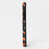 Oranje en Zwarte Zebra Monogram Case-Mate iPhone Case (Achterkant/links)