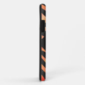 Oranje en Zwarte Zebra Monogram Case-Mate iPhone Case (Achterkant/rechts)