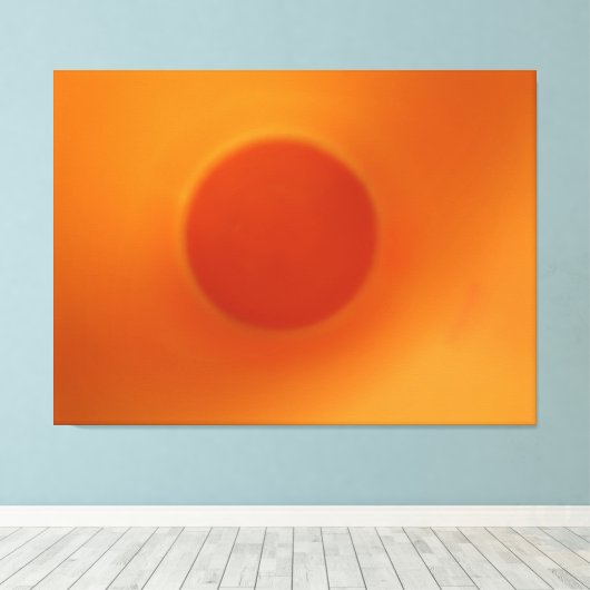 Oranje Energy Ball Canvas (Insitu (Houten vloer))