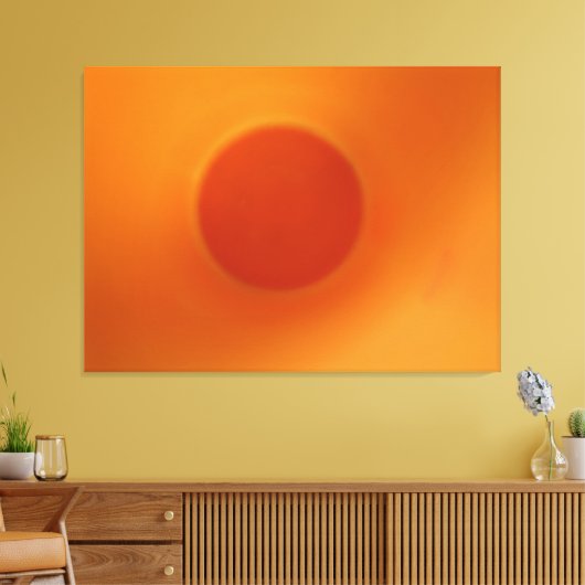 Oranje Energy Ball Canvas (Insitu (Woonkamer))