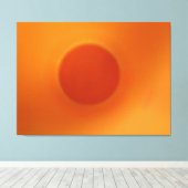 Oranje Energy Ball Canvas Afdruk (Insitu (Houten vloer))