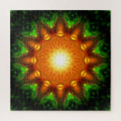Oranje Energy Core | Mandala Legpuzzel (Verticaal)