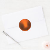 Oranje envelopzegel ronde sticker (Envelop)