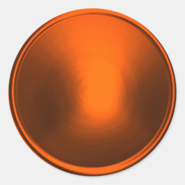 Oranje envelopzegel ronde sticker