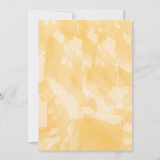 Oranje esthetische bruiloft uitnodigingen (Achterkant)