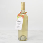 Oranje etherbloemen, bloederige bruiloft flessenhanger (Schuin)