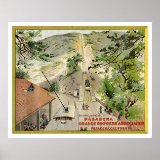 Oranje  etiket poster