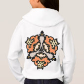Oranje Etnische Hoodie (Achterkant)