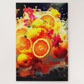 Oranje explosie legpuzzel (Verticaal)