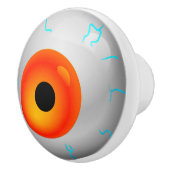 Oranje Eyeball Zombie Drawer Knop (Rechts)