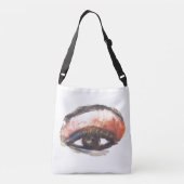 Oranje Eyeshadow Cross Body Bag Crossbody Tas (Achterkant)