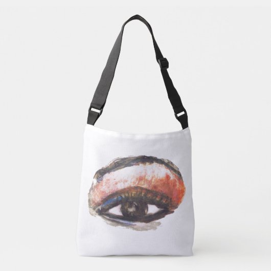 Oranje Eyeshadow Cross Body Bag Crossbody Tas (Voorkant)