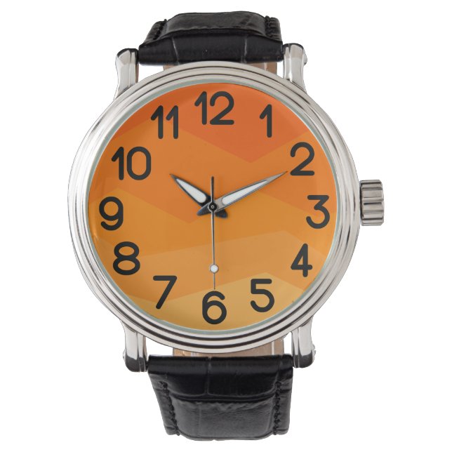 Oranje Fade Horloge (Voorkant)