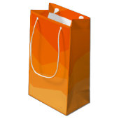Oranje Fade Klein Cadeauzakje (Achterkant Gekanteld)