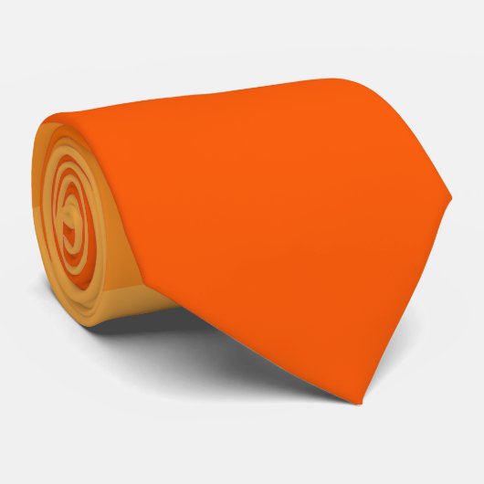 Oranje Fade Stropdas (Opgerold)