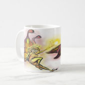 Oranje Faerie Koffiemok (Voorkant links)