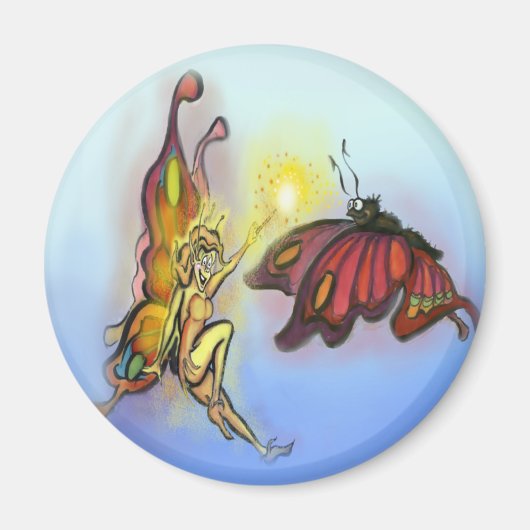 Oranje Faerie Magneet (Voorkant)