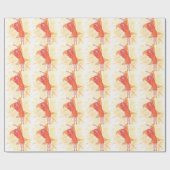 Oranje Fairy Cadeaupapier (Vlak)