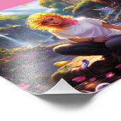 Oranje Fairy Foto Afdruk (Hoek)