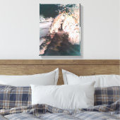 Oranje Fairy Glow Fine Art Canvas Print (Insitu (Slaapkamer))