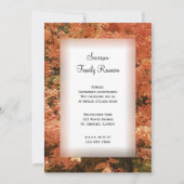 Oranje Fall Leaves Family Reunion Kaart (Voorkant)