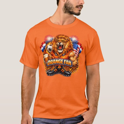 Oranje fan t-shirt (Voorkant)