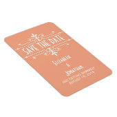 Oranje Fancy Versiering sparen de Magneet van de D (Rechterzijde)