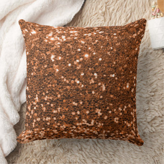 Oranje Faux Sequin Glitter Sierkussen