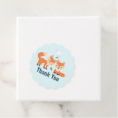 Oranje faxen Afbeelding Afbeelding illustratie Dan Bedankjes Labels (In situ)