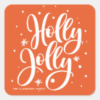 Oranje feestdag Holly Jolly Hand Lettered