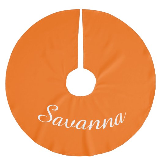 Oranje feestdag met persoonlijke naam kerstboom rok (Voorkant)