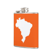 Oranje Feestelijk Brazilië Heupfles (Links)