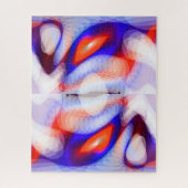 Oranje feestelijke kerstverlichting kunst legpuzzel (Verticaal)