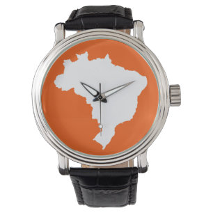 Oranje Festive Brazilië Horloge