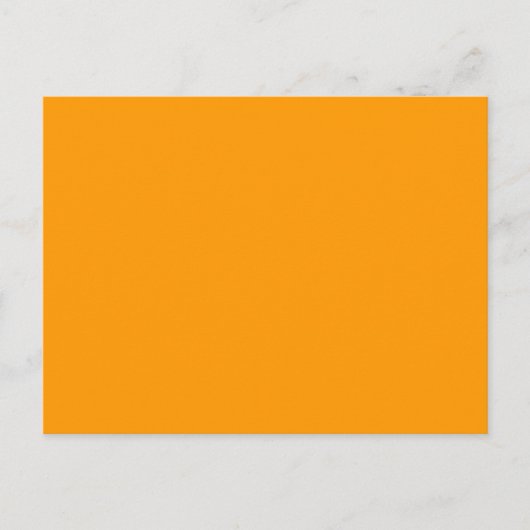 Oranje #FF9900 Briefkaart (Voorkant)