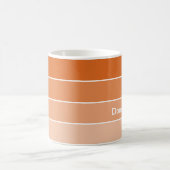 Oranje Fiery Sunset Coffee Mok met witte rand (Center)