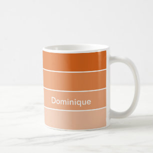 Oranje Fiery Sunset Coffee Mok met witte rand