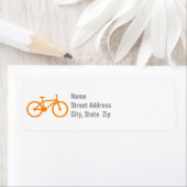 Oranje fiets etiket (Insitu)