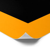 oranje fiets ~ fiets voor muren poster (Hoek)