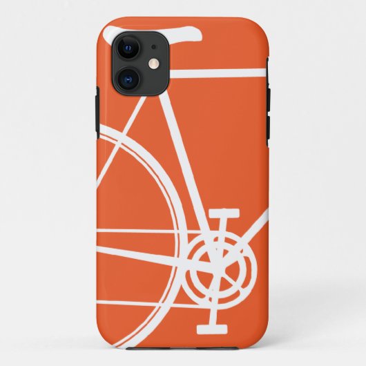 Oranje fiets iPhone 5 Hoesje (Achterkant)