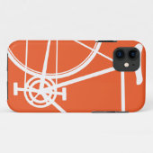 Oranje fiets iPhone 5 Hoesje (Achterkant (horizontaal))
