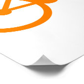 Oranje fiets poster (Hoek)