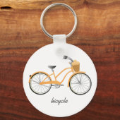 Oranje fiets sleutelhanger (Voorkant)